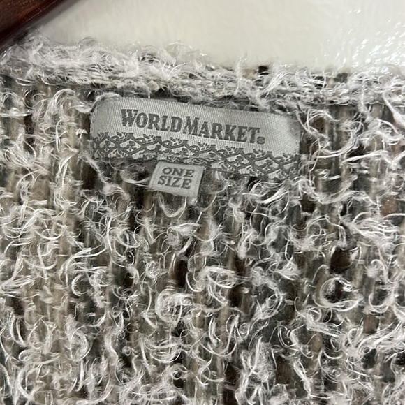 World Market women’s Cardigan one size fits all gray and multicolored - Picture 8 of 9